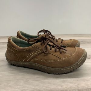 Earth Brown Leather Flats